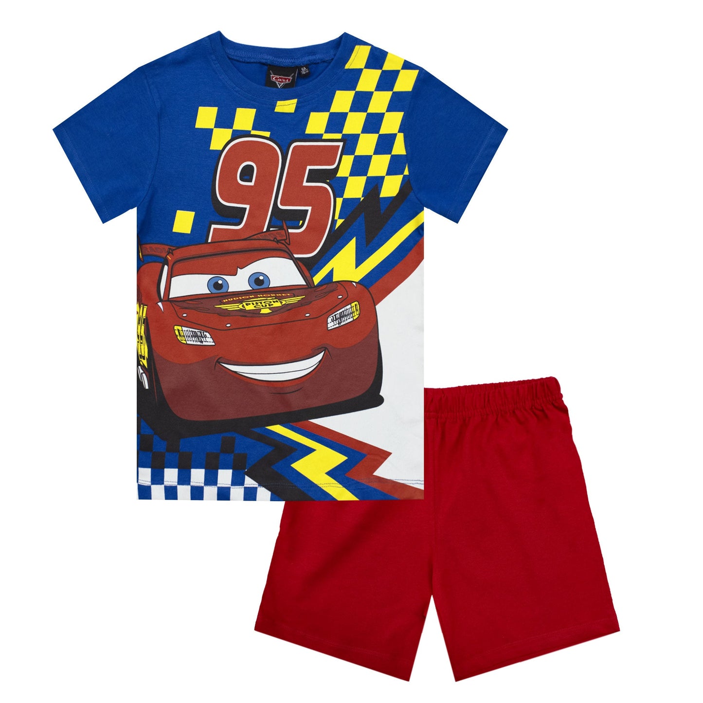 Pigiama bambino Disney Cars t-shirt e pantalone corto estivo in cotone 6783