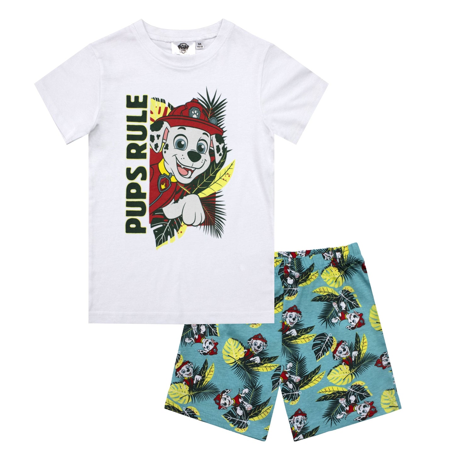 Pigiama bambino Paw Patrol t-shirt e pantalone corto estivo cotone 6784