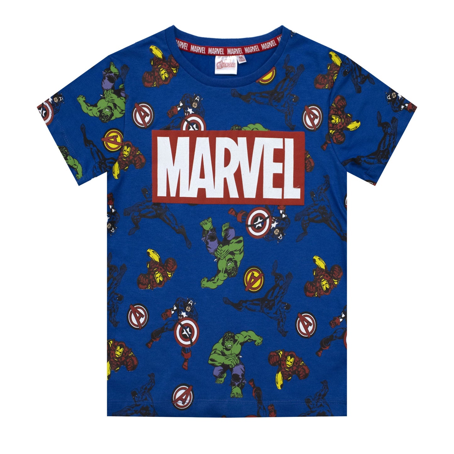 T-shirt Marvel Avengers maglia bambino mezze maniche in cotone 6785