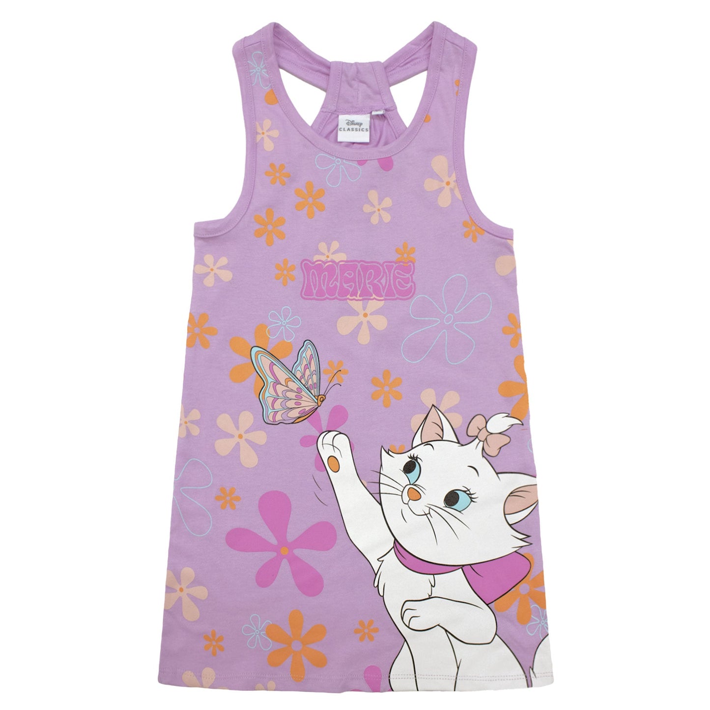 Abito bambina Disney Aristogatti Marie Vestito in cotone senza maniche 6792