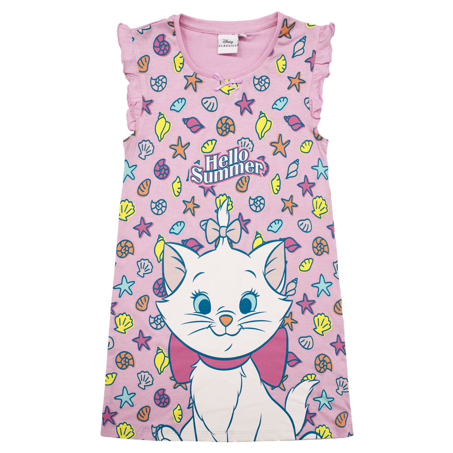 Camicia da notte bambina Disney Aristogatti Marie Vestito cotone con volant 6793