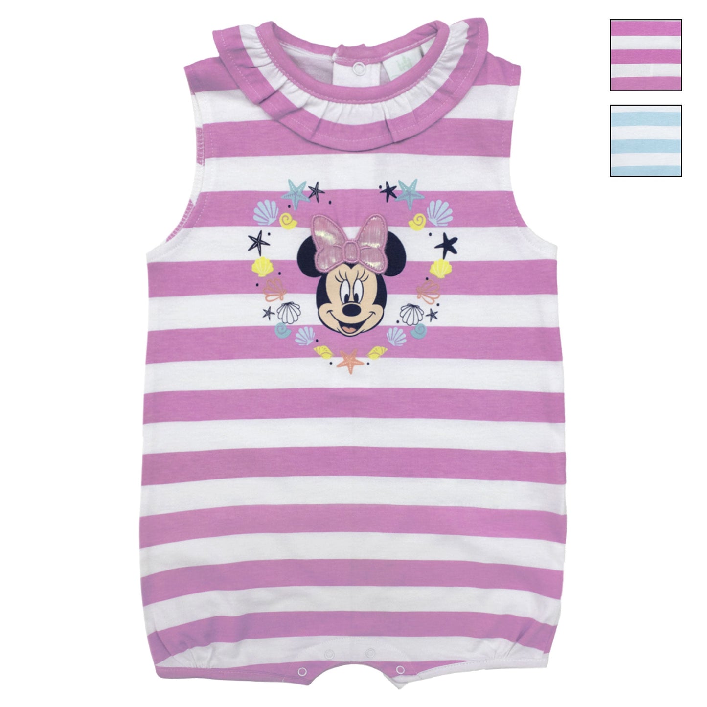 Pagliaccetto Disney neonato Minnie Mouse in cotone estivo per bimba 6796