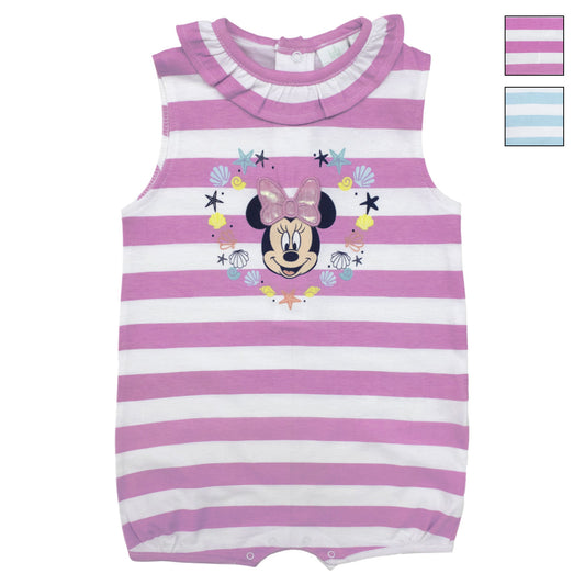 Pagliaccetto Disney neonato Minnie Mouse in cotone estivo per bimba 6796