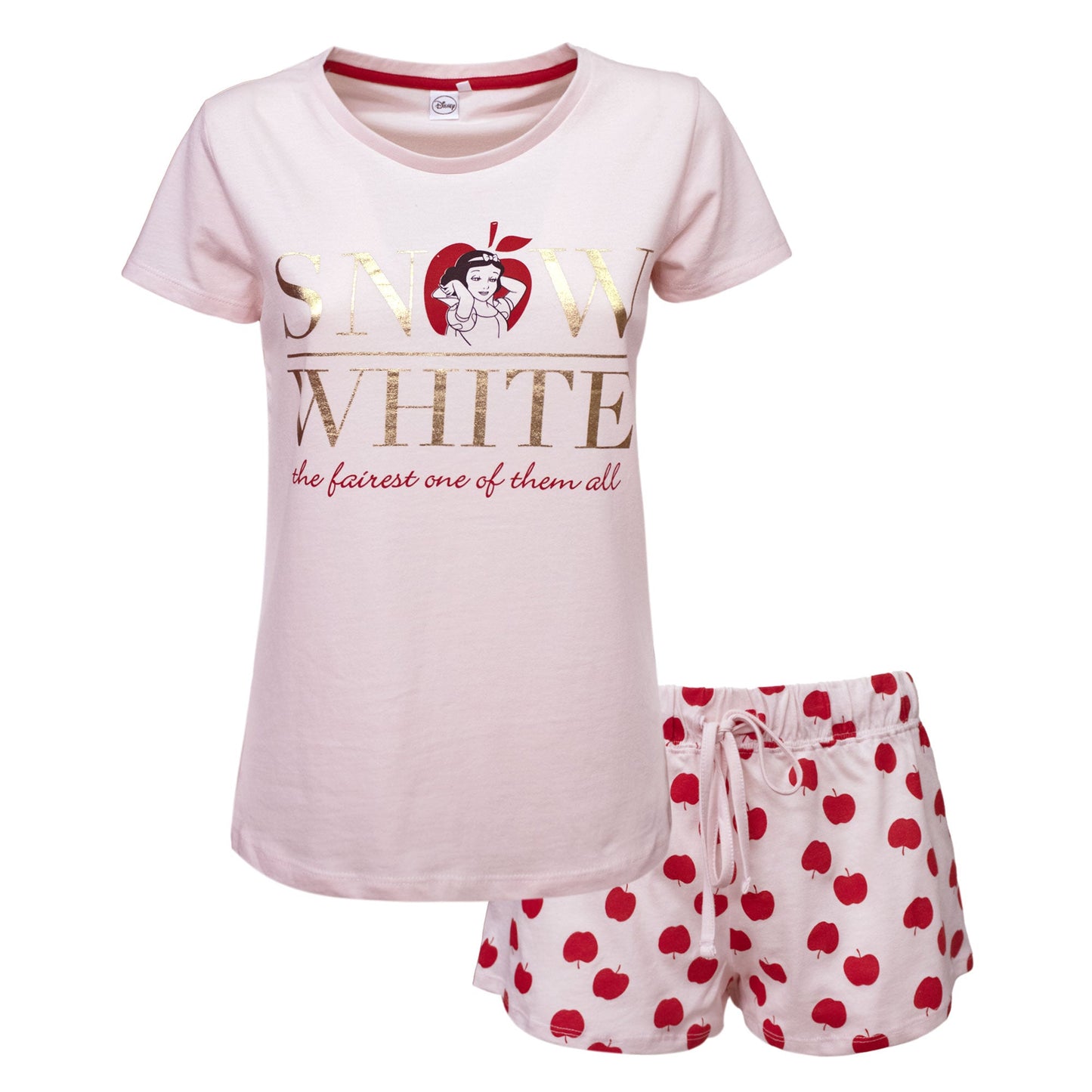 Pigiama donna Disney Biancaneve T-shirt e shorties ragazza in cotone 6798