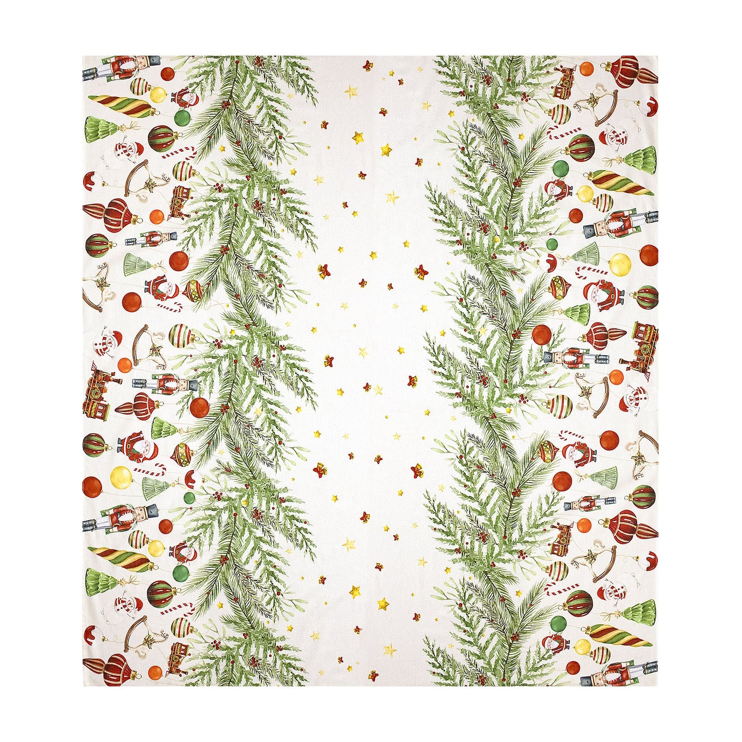 Tovaglia Natalizia 6 posti copritavolo cotone stampato Decori di Natale 6896