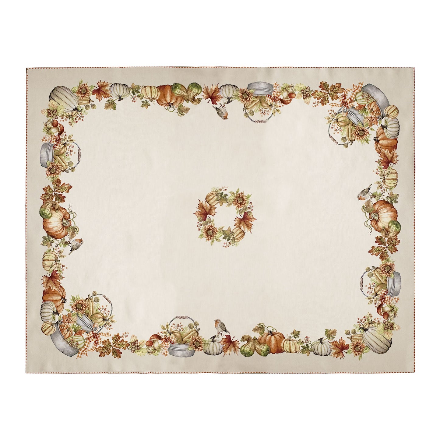 Copritavolo Zucca in gobelin di cotone tovaglia autunnale varie misure 6948