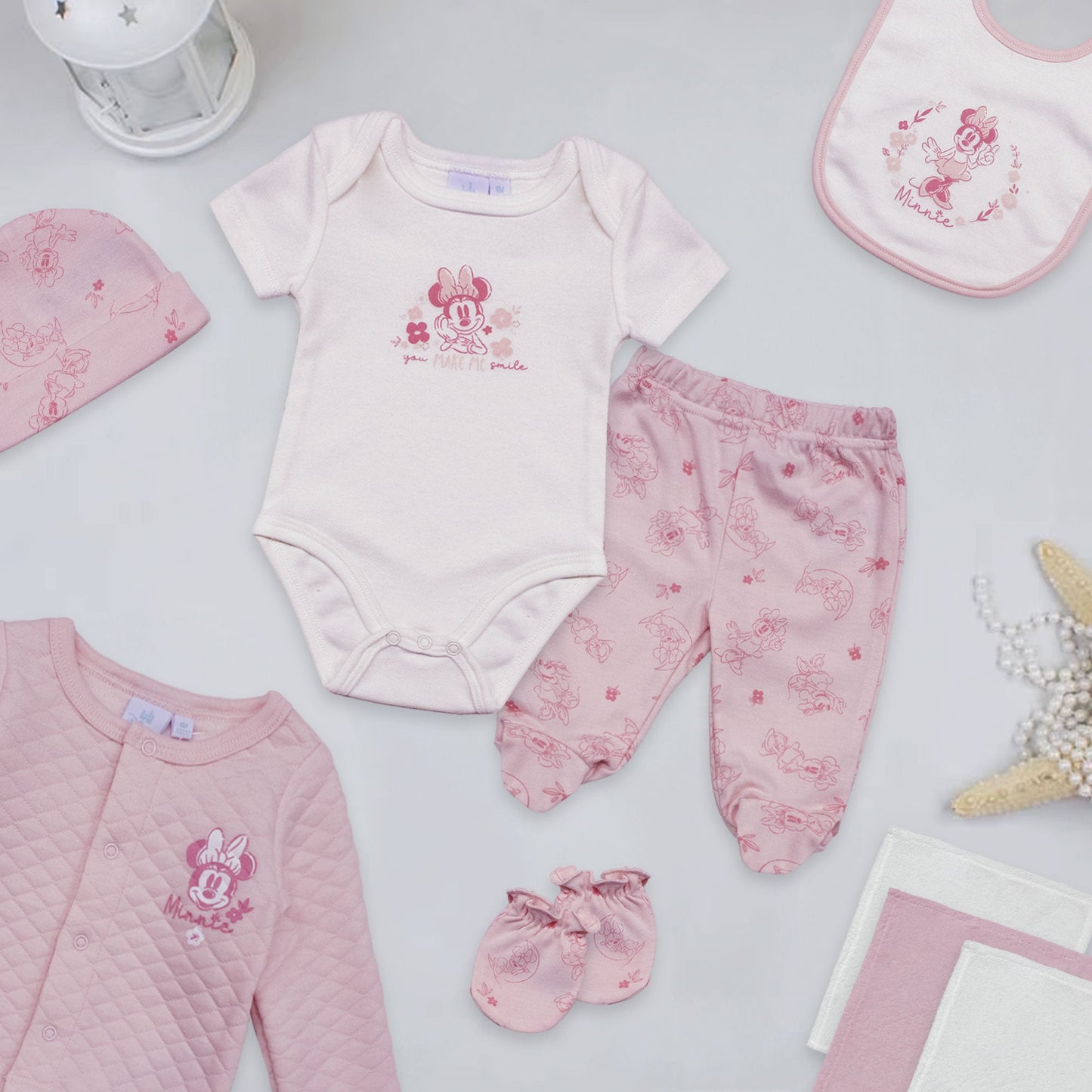 Completino Disney Minnie Mouse coordinato neonato bambina cardigan body 6963