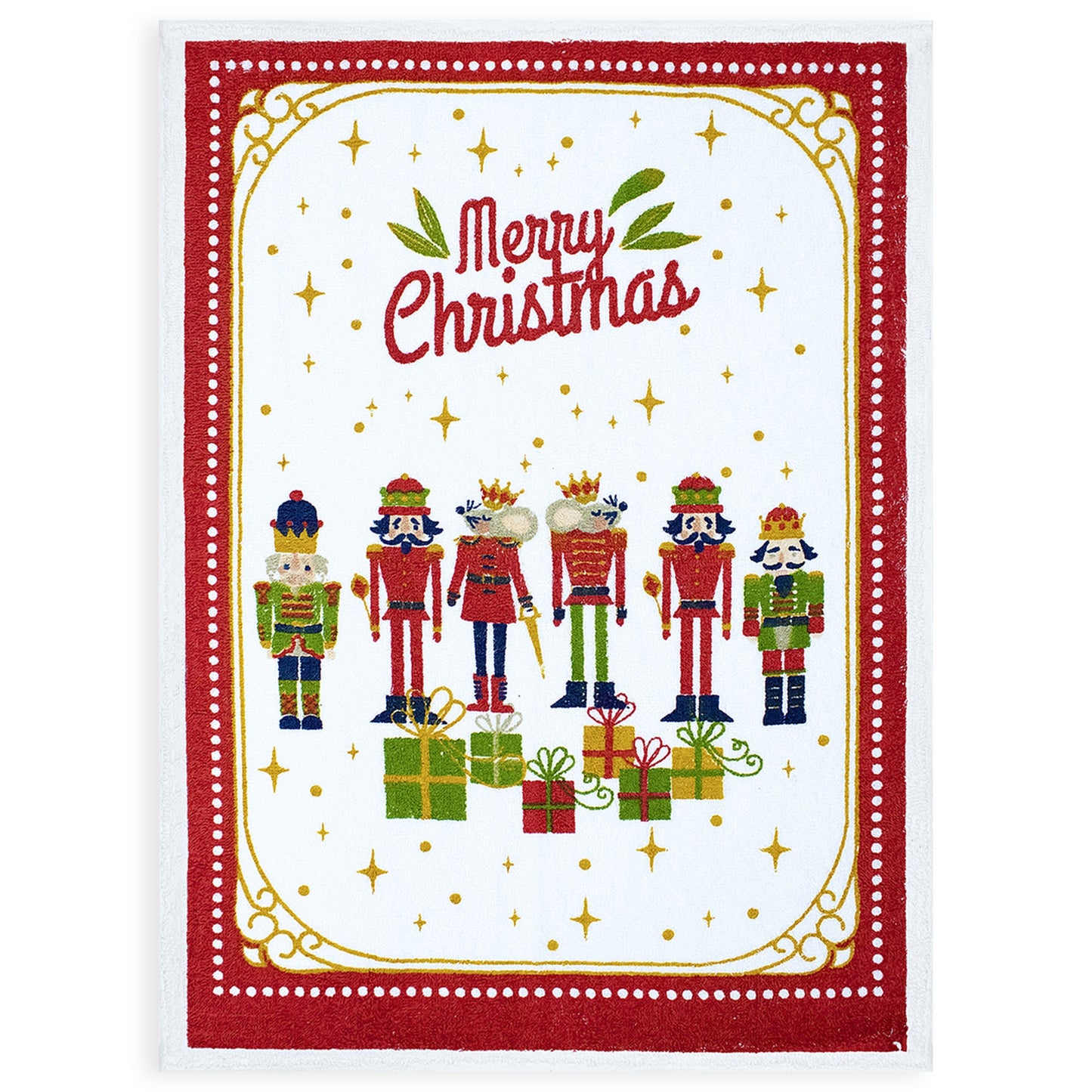 Set Strofinacci Natalizi Canovacci in spugna 3 Pezzi Decoro Natale 6973