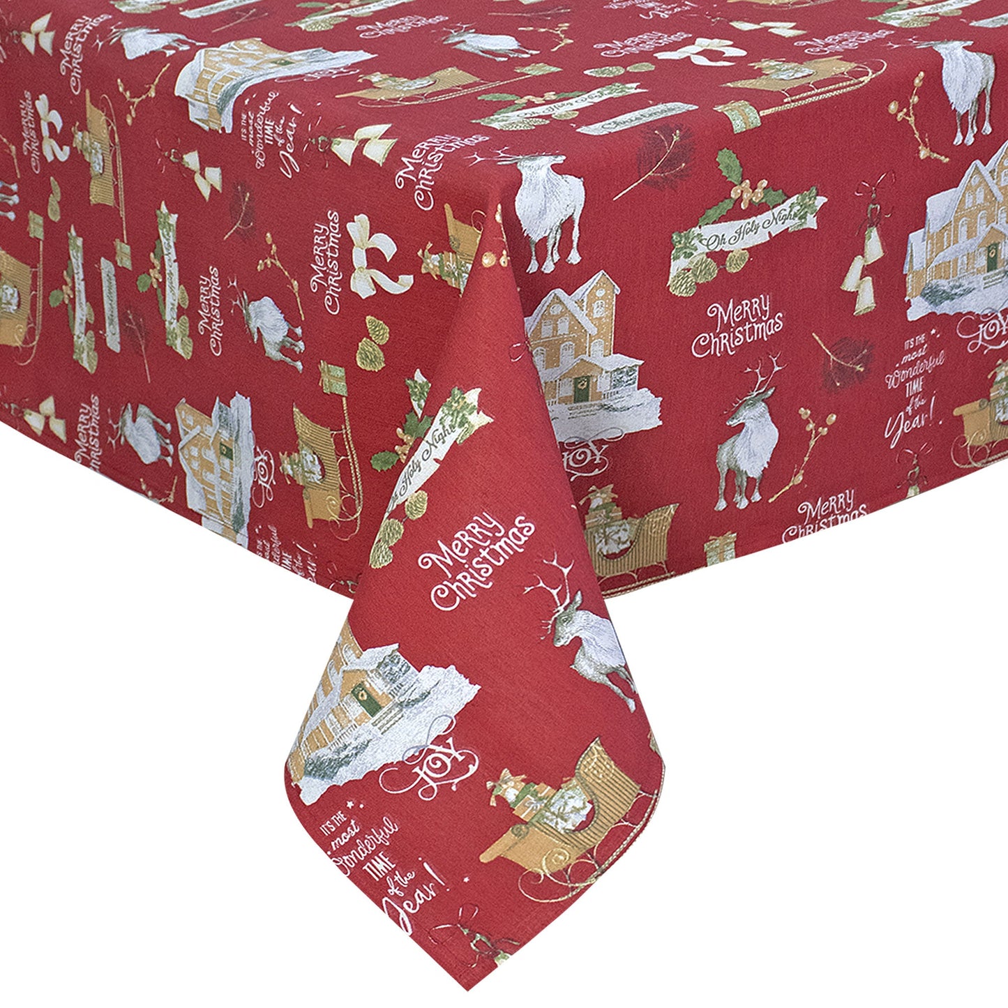 Tovaglia Natalizia rettangolare varie misure Copritavolo Twill stampato 6974