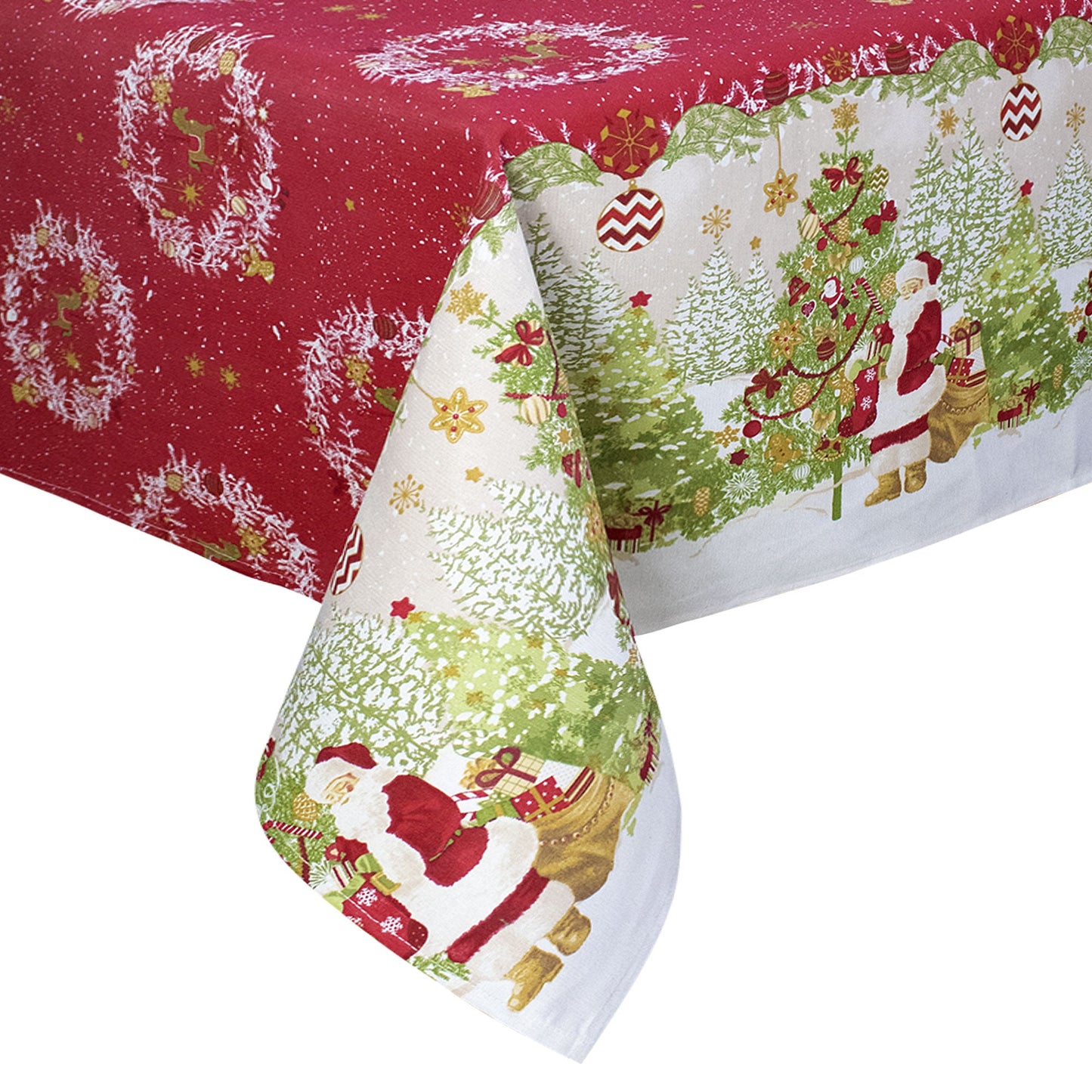Tovaglia Natalizia rettangolare varie misure Copritavolo Twill stampato 6974