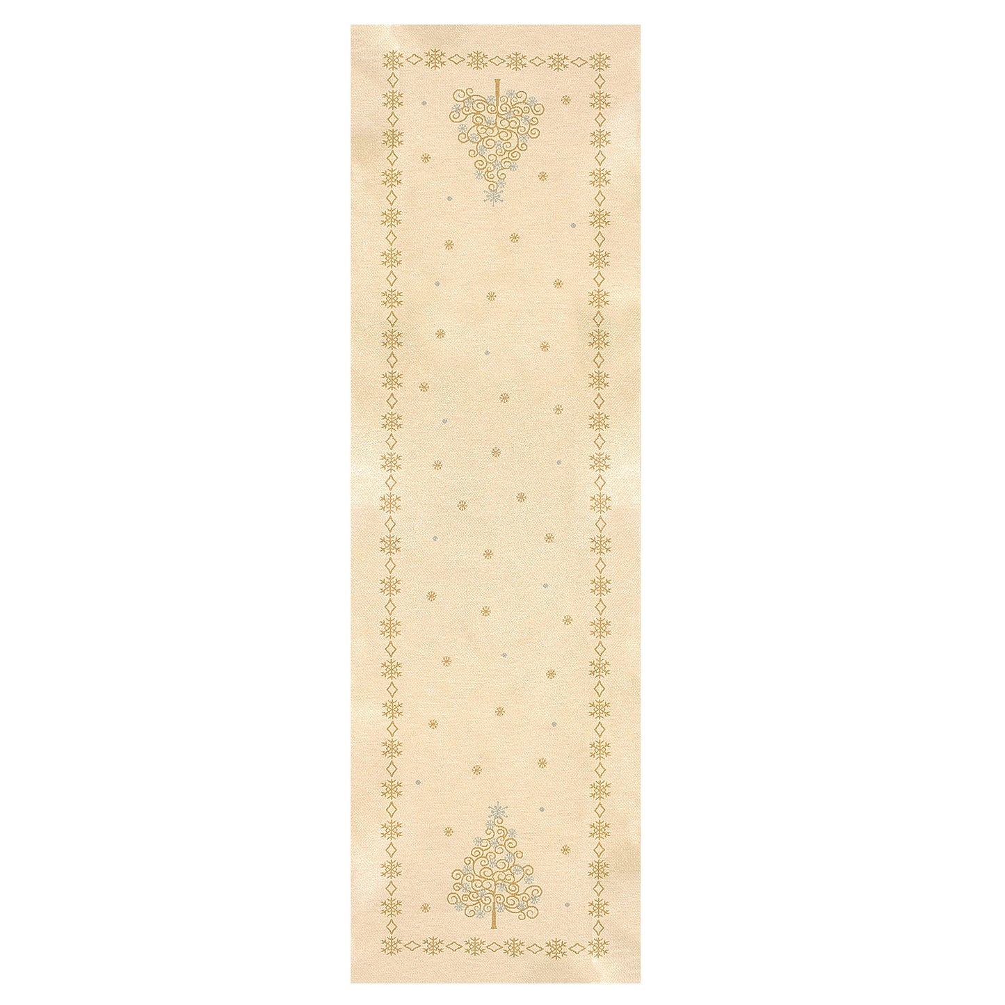 Runner gobelin natalizio da tavolo decorazioni Centrotavola Natale Glitter 6977