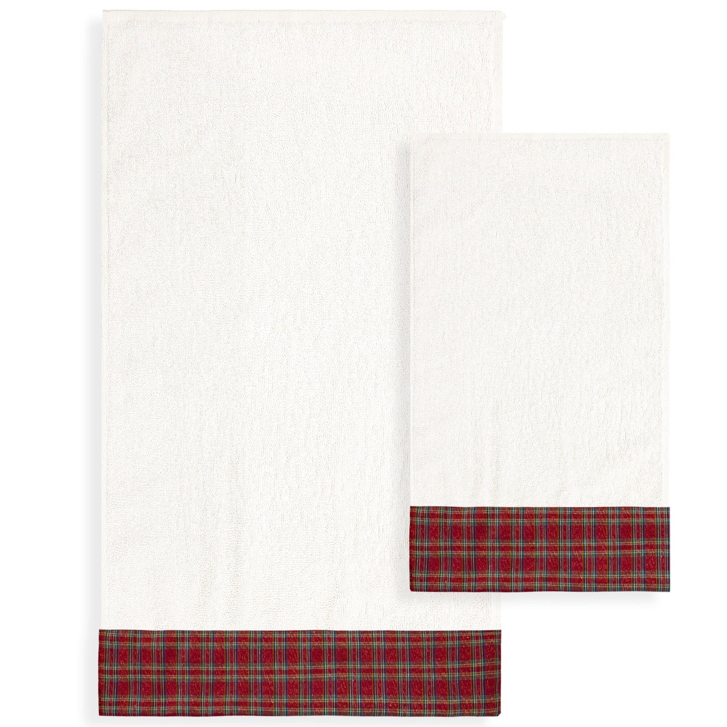 Asciugamani Natalizi Bagno set 1+1 in Spugna di Cotone Decoro Natale 6982