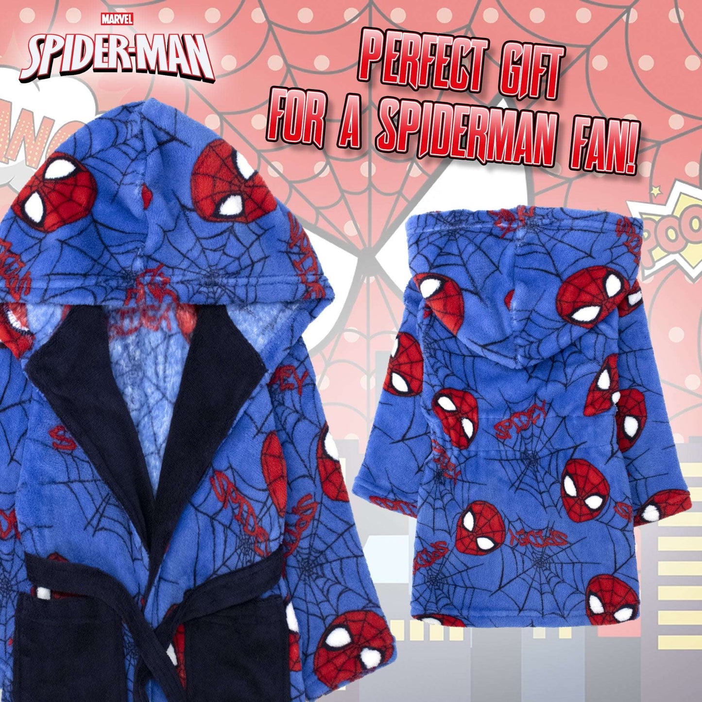 Vestaglia Marvel Spiderman in pile invernale per bambino 6994