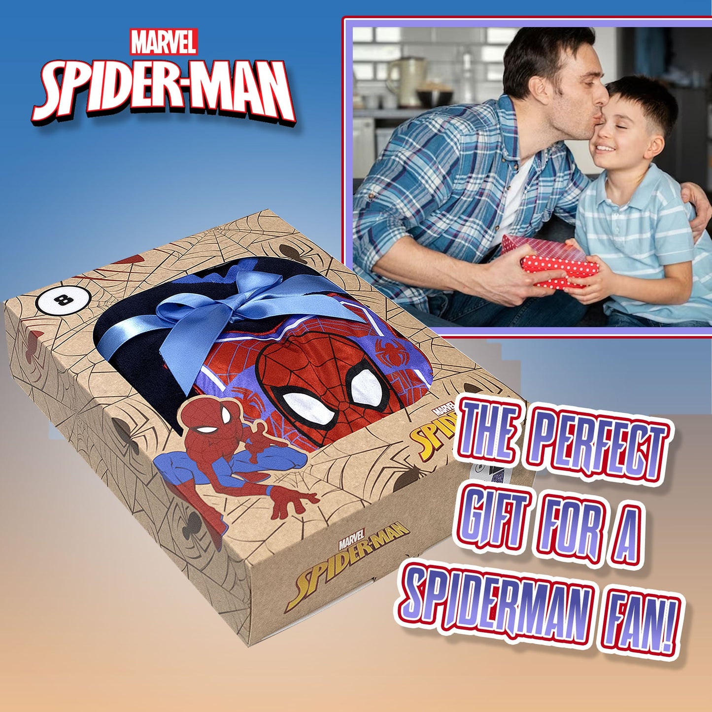Pigiama Spiderman per bambino in pile con calzini antiscivolo bimbo 6997