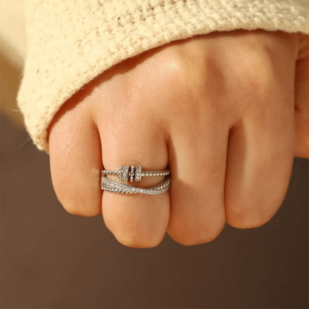 Anello da Donna in Argento Sterling 925 Per la mia migliore amica - Ansia