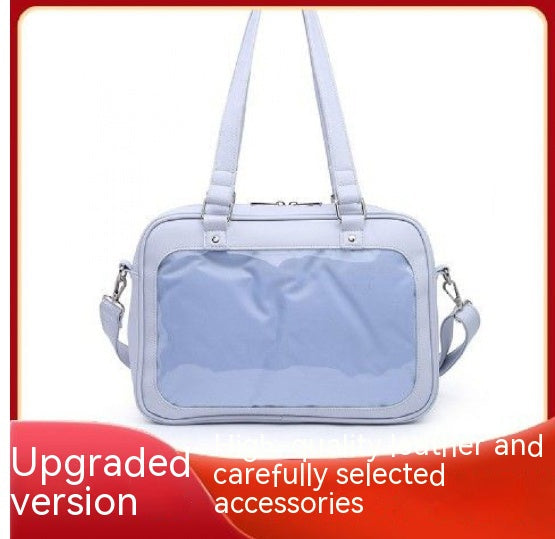 Transparent Badge Cartoon Backpack