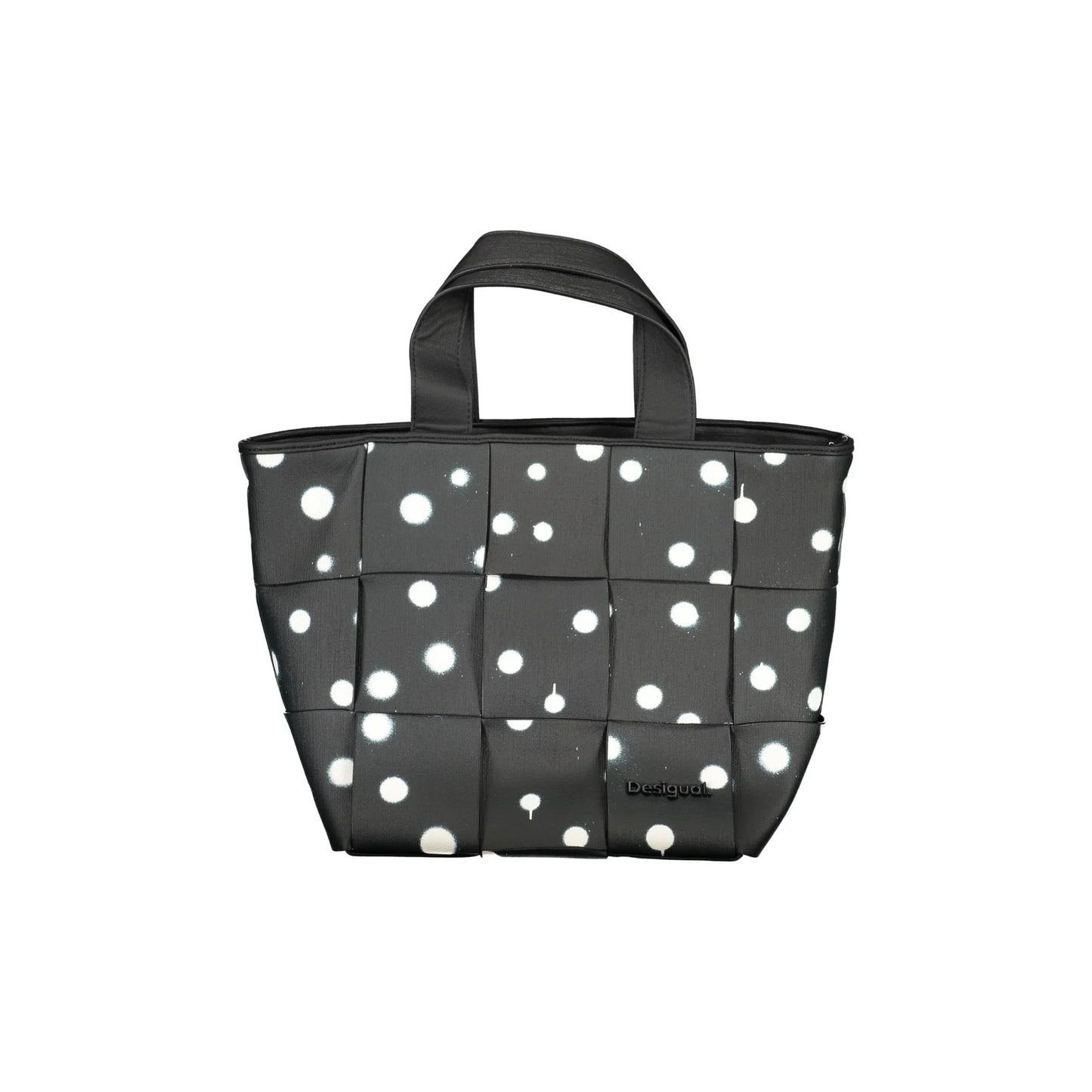 DESIGUAL Borsa Donna Nera a Mano e Spalla con Tracolla Catena