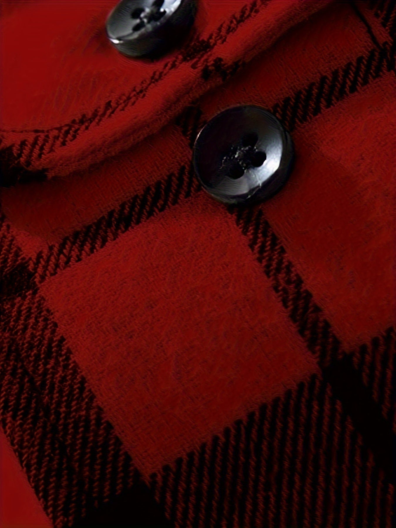 Plaid Pattern Suit Shirt With Flap Pockets For Men, Long Sleeve Button Up Lapel Shirt For Spring & Fall, Male's Classic Fashion For Casual Outings