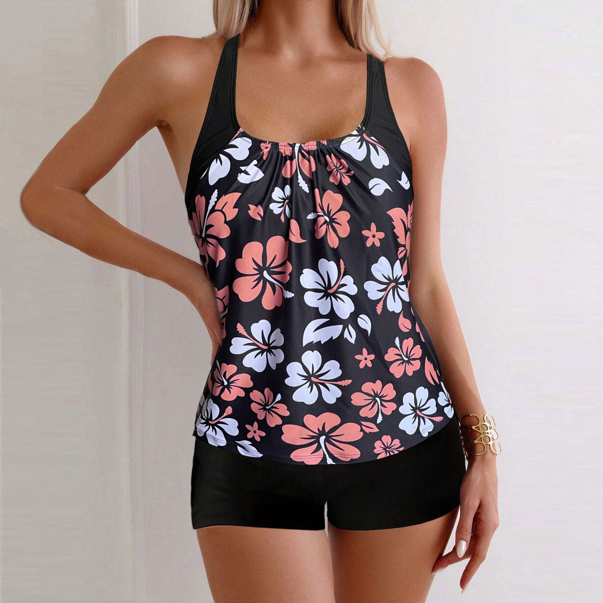 Lady Sexy Slim-fit Printed Boxers Suit