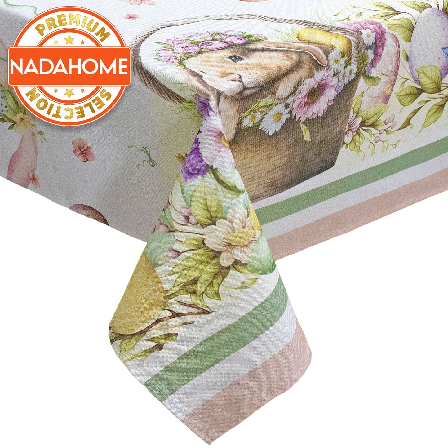 Copritavolo Pasquale in cotone tovaglia Pasqua primaverile varie misure 7029