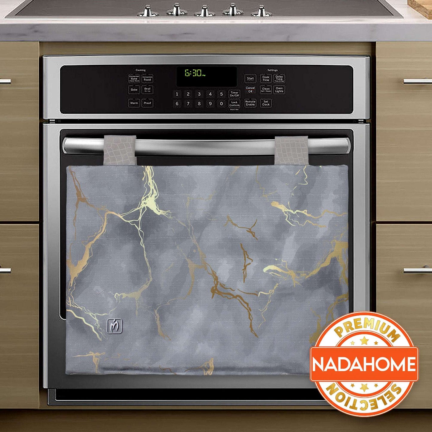 Copriforno cucina imbottito effetto marmo stampa digitale marmorizzato 7043