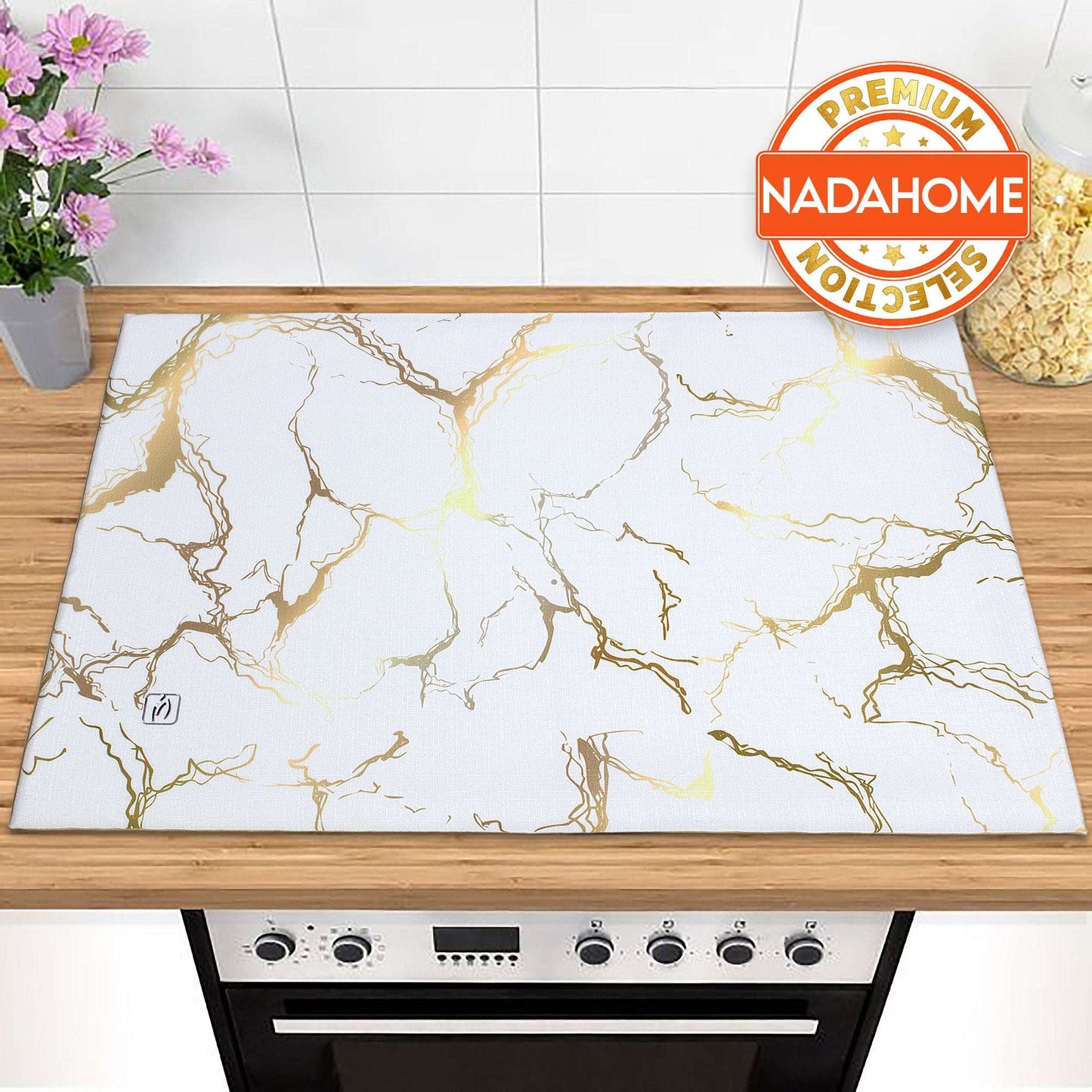 Coprifornelli cucina imbottito effetto marmo coprifuochi marmorizzato 7044