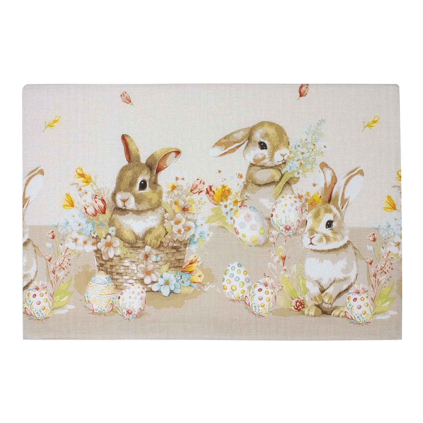 Coprifornelli cucina Pasquale imbottito stampa digitale Pasqua in cotone 7066