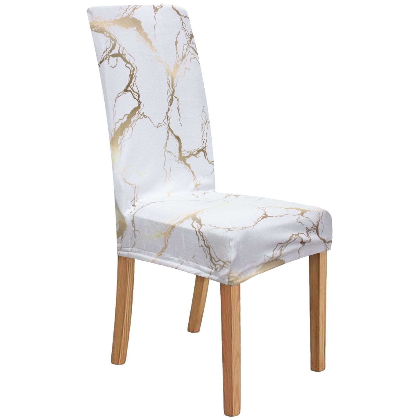 Coprisedia effetto marmo Velour elastico 2 pezzi Vesti sedia marmorizzato 7072