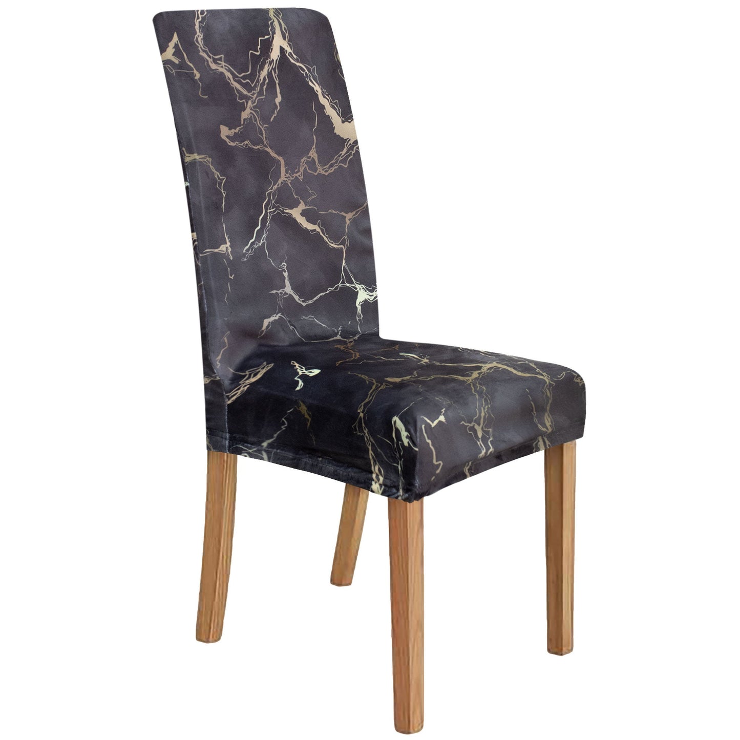 Coprisedia effetto marmo Velour elastico 2 pezzi Vesti sedia marmorizzato 7072