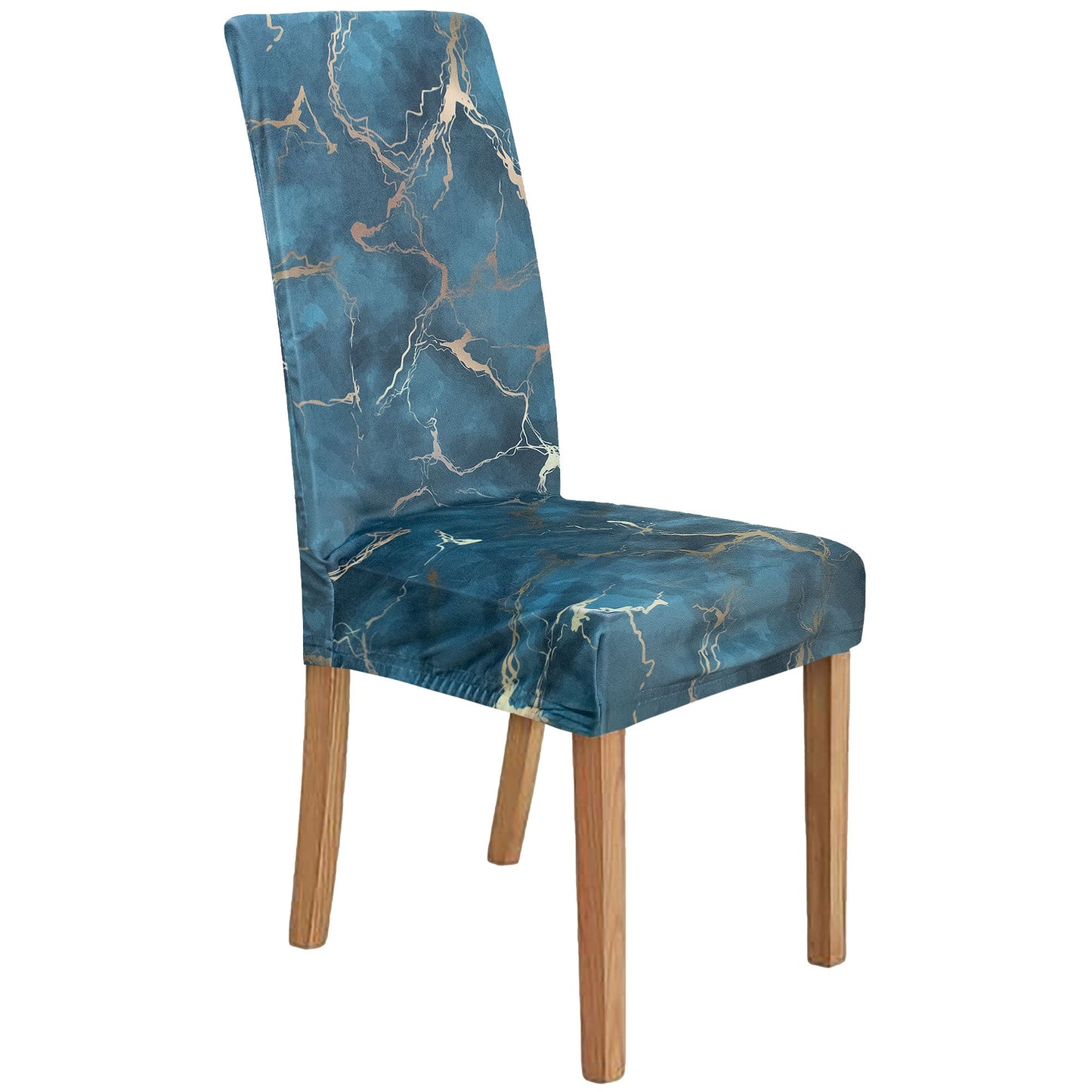 Coprisedia effetto marmo Velour elastico 2 pezzi Vesti sedia marmorizzato 7072