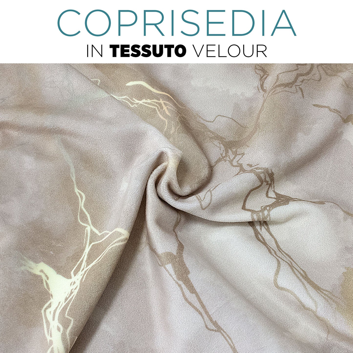 Coprisedia effetto marmo Velour elastico 2 pezzi Vesti sedia marmorizzato 7072