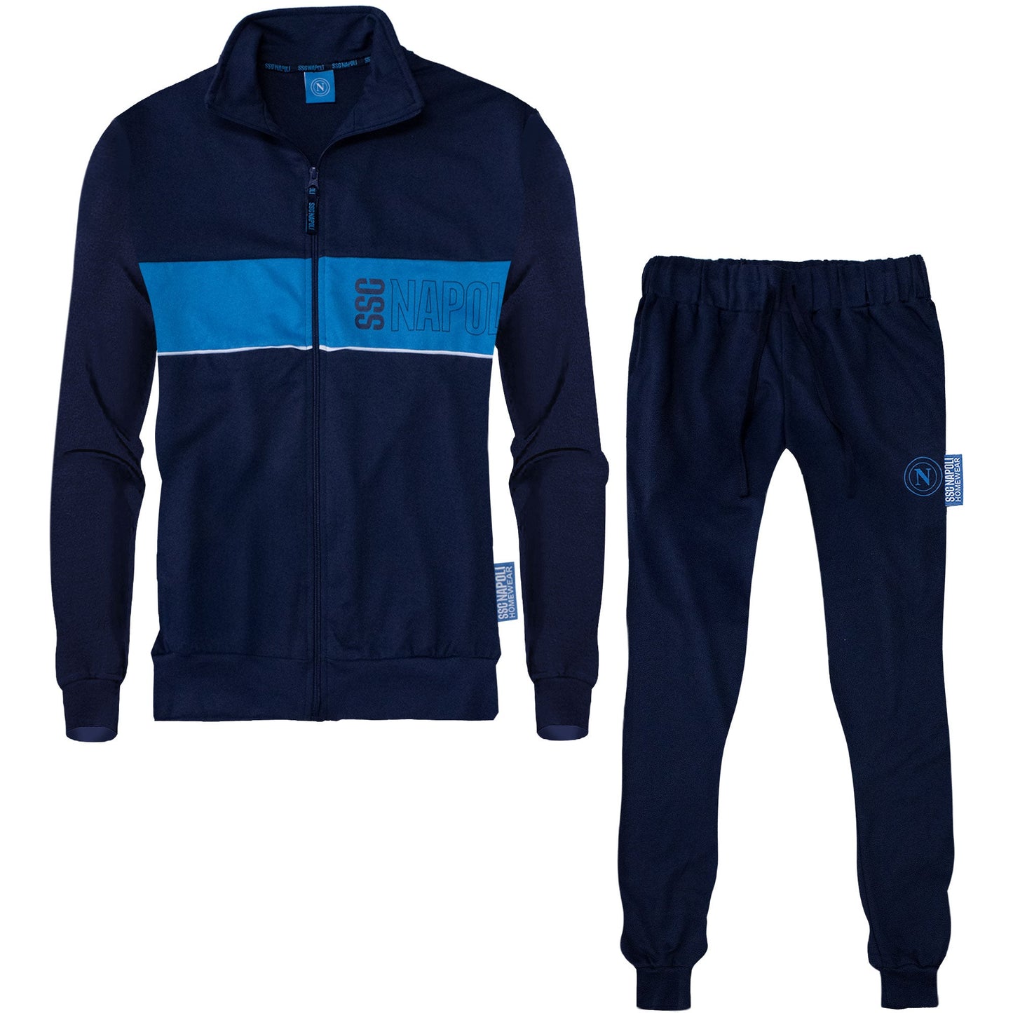 Tuta SSC Napoli in cotone a maniche lunghe bambino ragazzo felpa con zip 7073