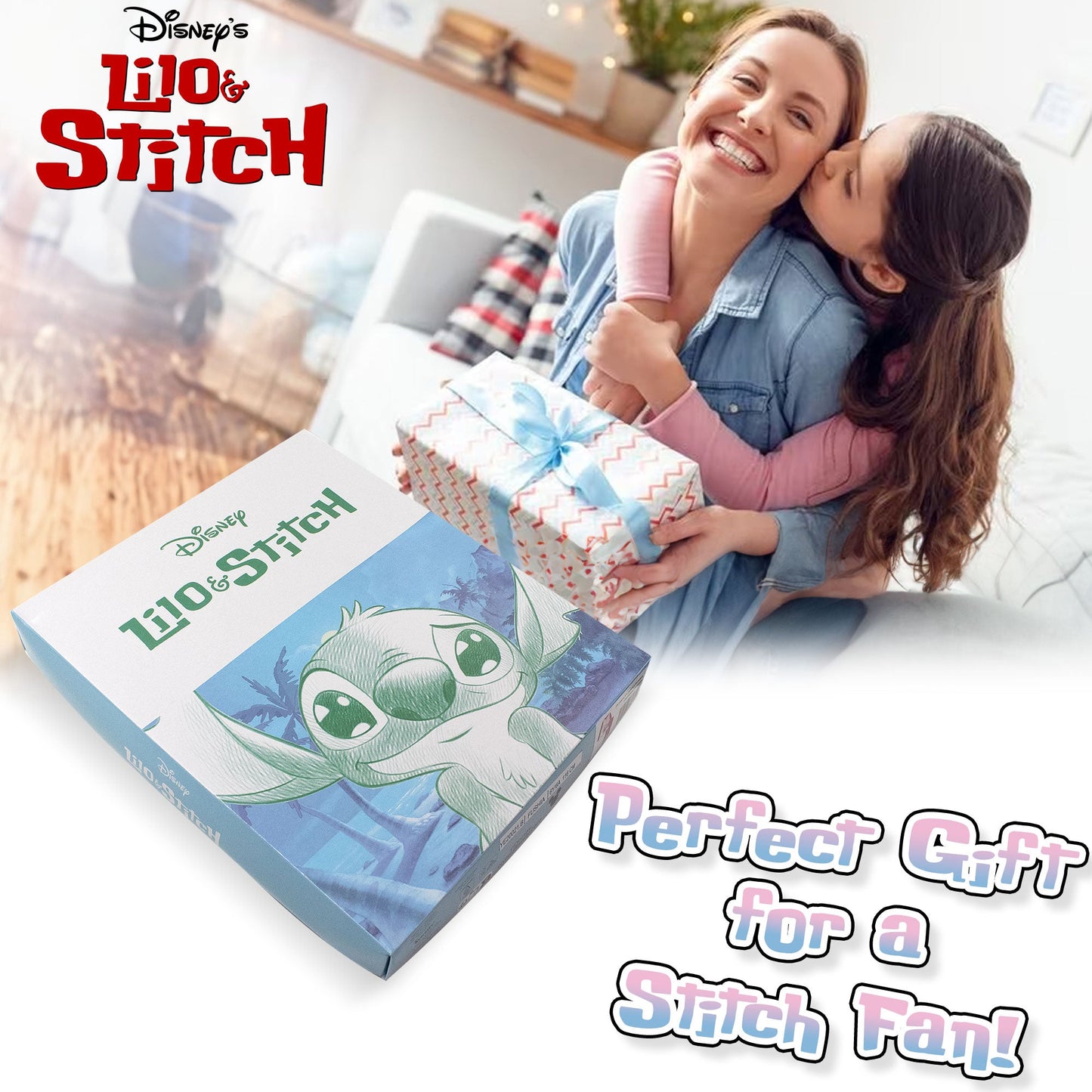 Pigiama per Bambina Disney Lilo e Stitch in Cotone Leggero a maniche lunghe 7074