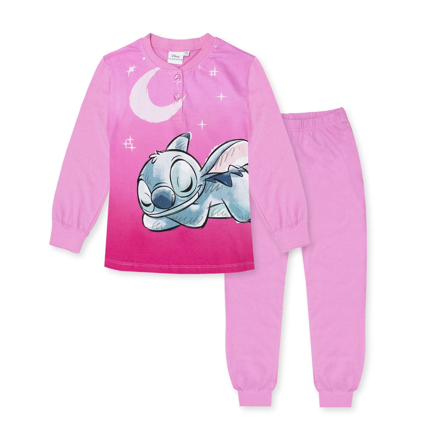 Pigiama per Bambina Disney Lilo e Stitch in Cotone Leggero a maniche lunghe 7074