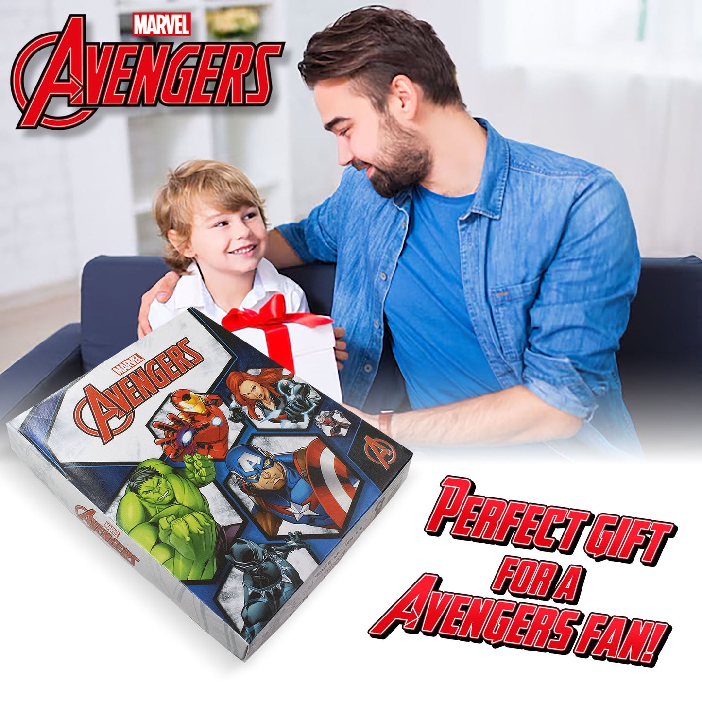 Pigiama Marvel Avengers corto per bambino in cotone leggero a maniche corte 7077
