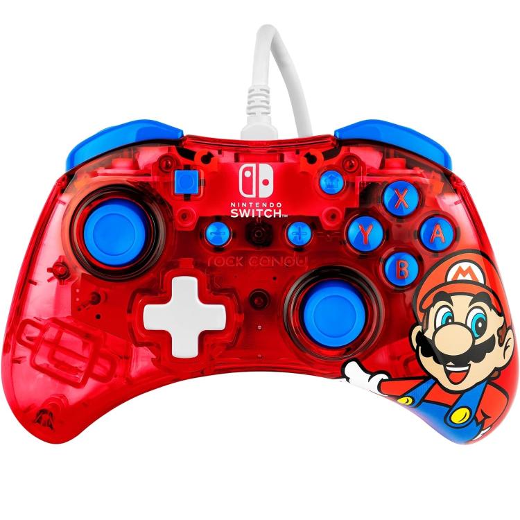 Pdp Mini Controller Nintendo Switch Wired Joystick Cavo Rock Candy Super Mario