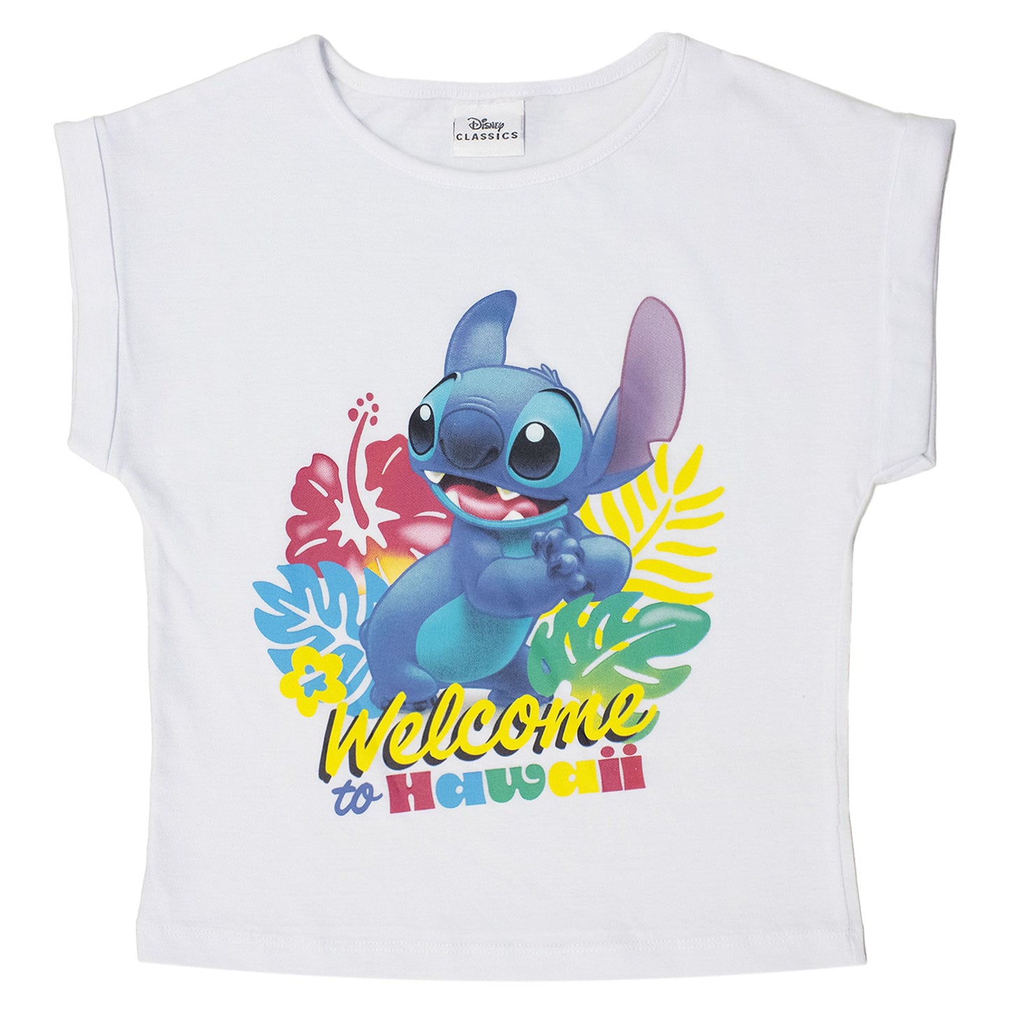 T-shirt Disney Lilo e Stitch bambina maglia maniche corte in cotone 7081