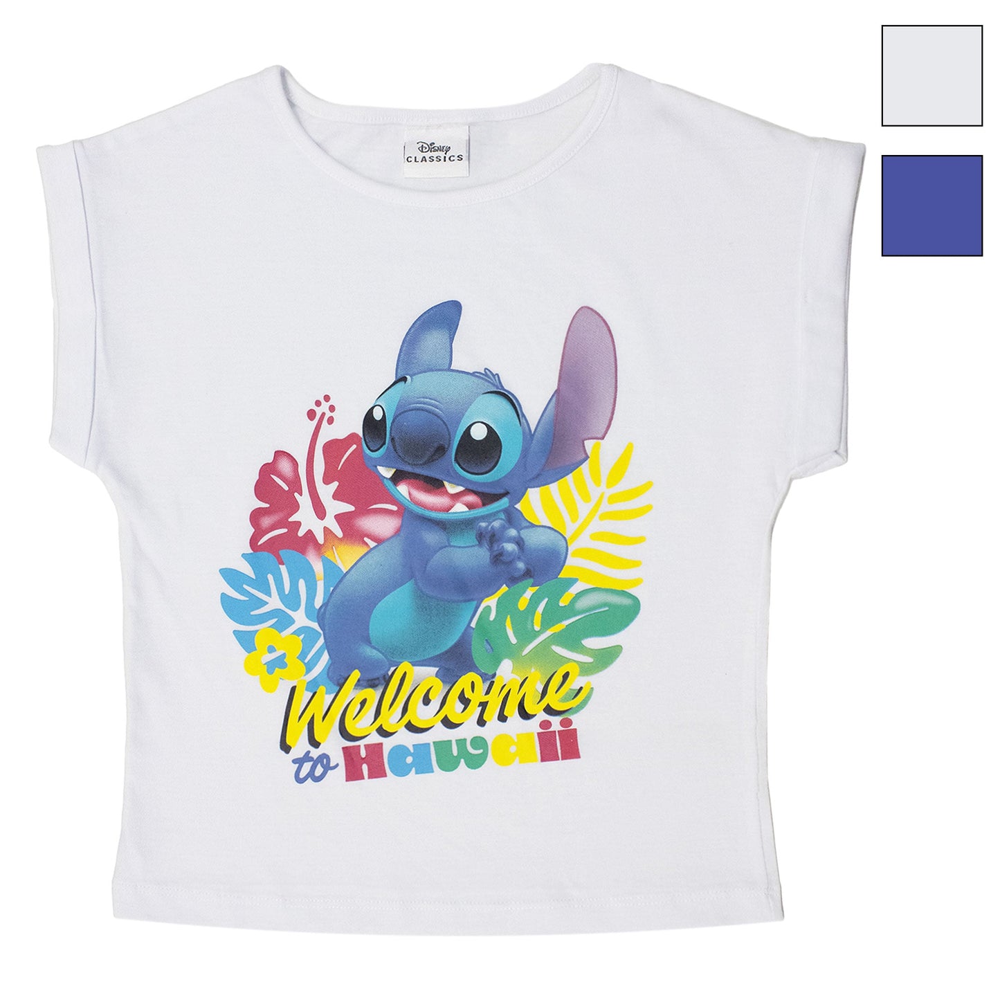 T-shirt Disney Lilo e Stitch bambina maglia maniche corte in cotone 7081