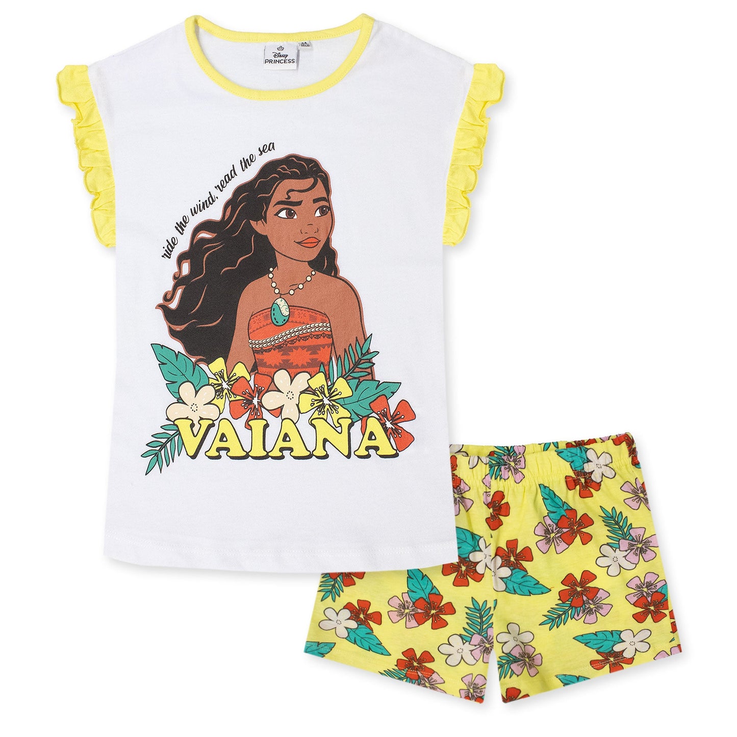 Pigiama Bambina Disney Vaiana Principessa Oceania in Cotone Leggero corto 7085