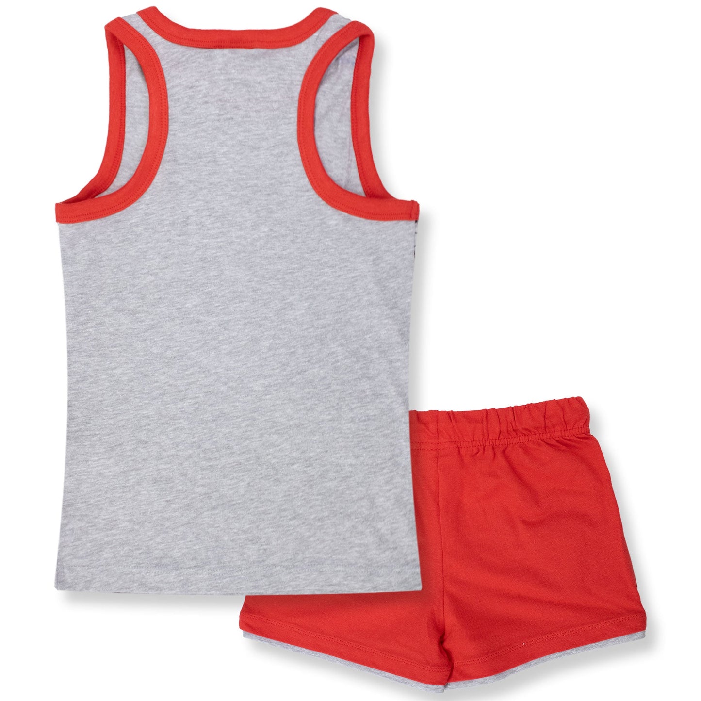 Completo bambino Marvel Spiderman canotta e pantaloncino estivo in cotone 7089