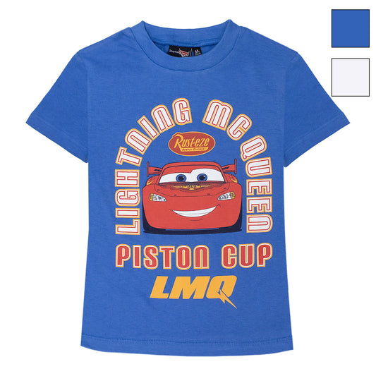 T-shirt Disney Cars maglia bambino mezze maniche in cotone 7090
