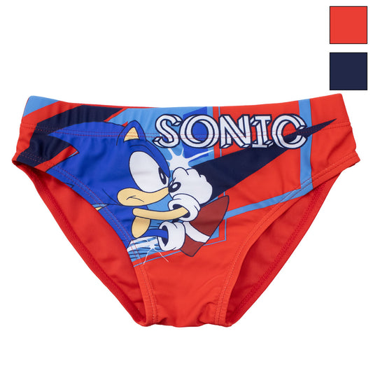Costume da bagno Sonic The Hedgehog per bambino mutandina slip mare bimbo 7106