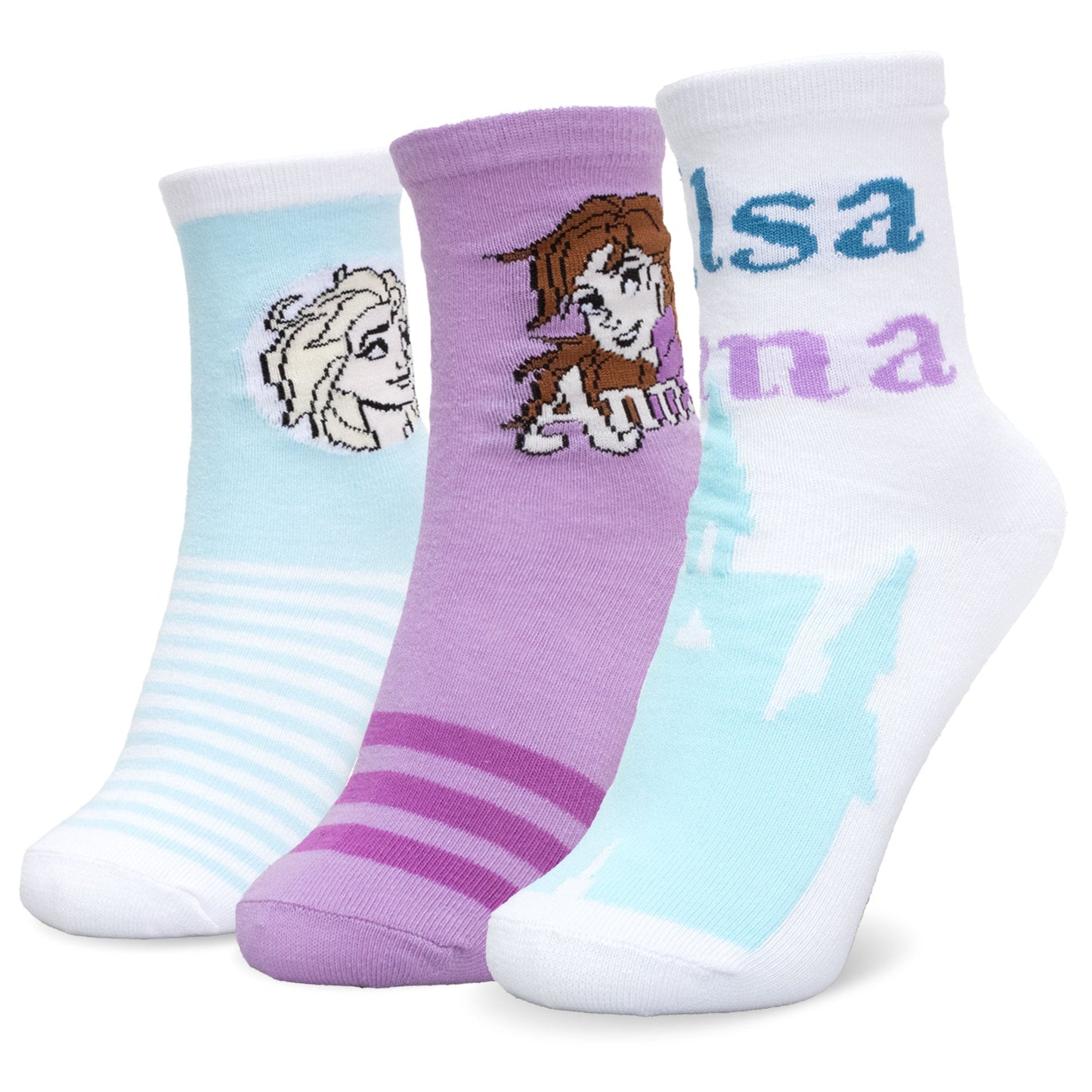 Calzini per bambina Disney Frozen Elsa set 3 paia di calze in cotone bimba 7116