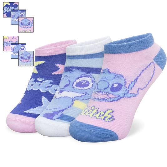Calzini per bambina Disney Lilo e Stitch set 3 paia di calze cotone bimba 7117