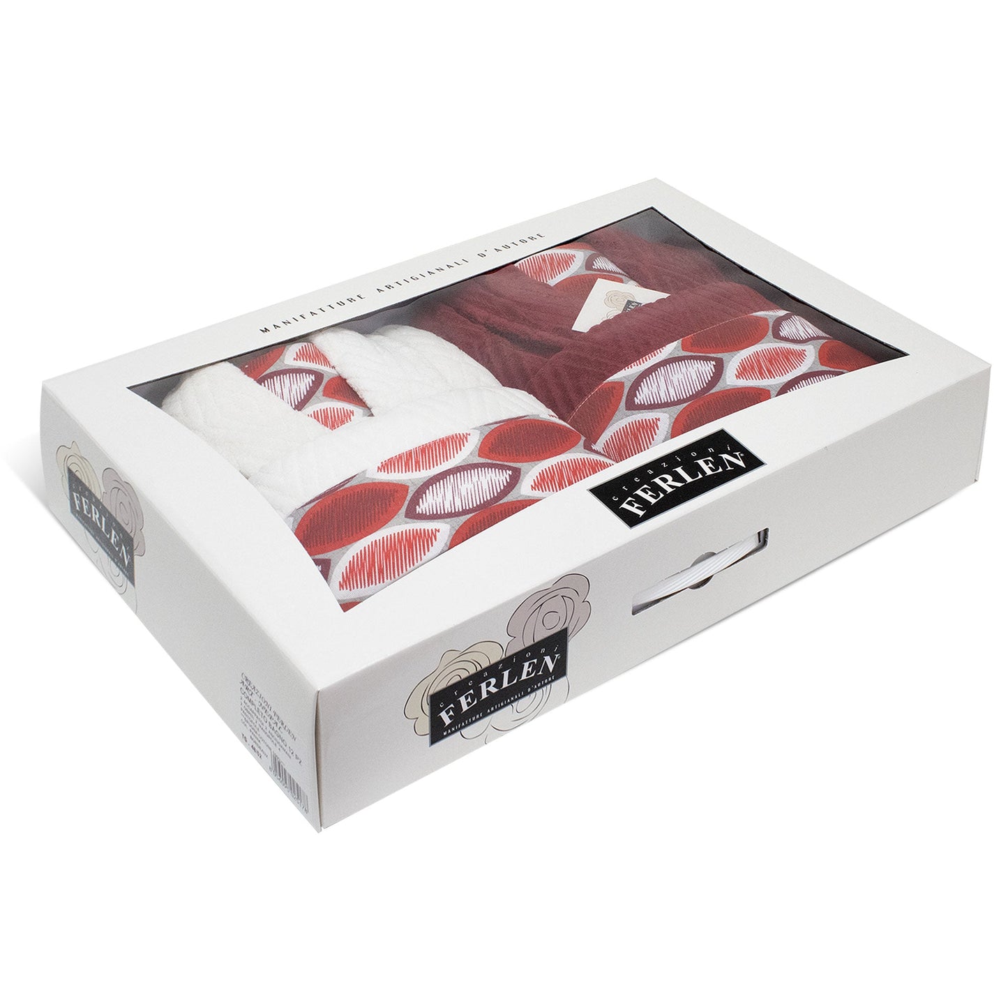 Completo bagno asciugamani accappatoi set uomo donna in spugna di cotone 7121