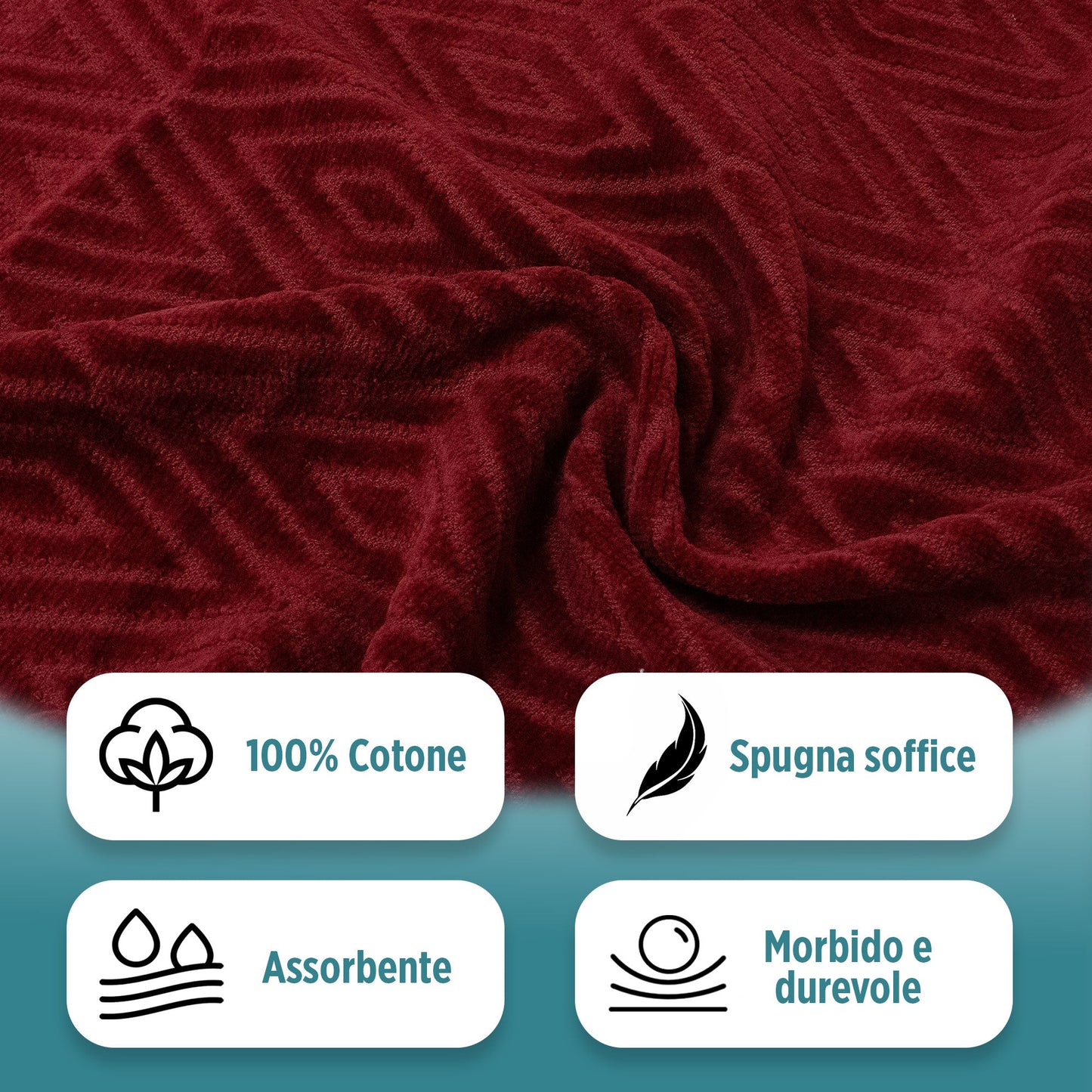 Completo bagno asciugamani accappatoi set uomo donna in spugna di cotone 7121