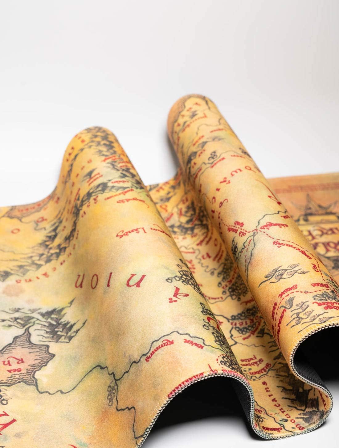 Il Signore degli Anelli  Tappetino Tastiera E Mouse Mappa Terra di Mezzo Pc XXL Desk Mat