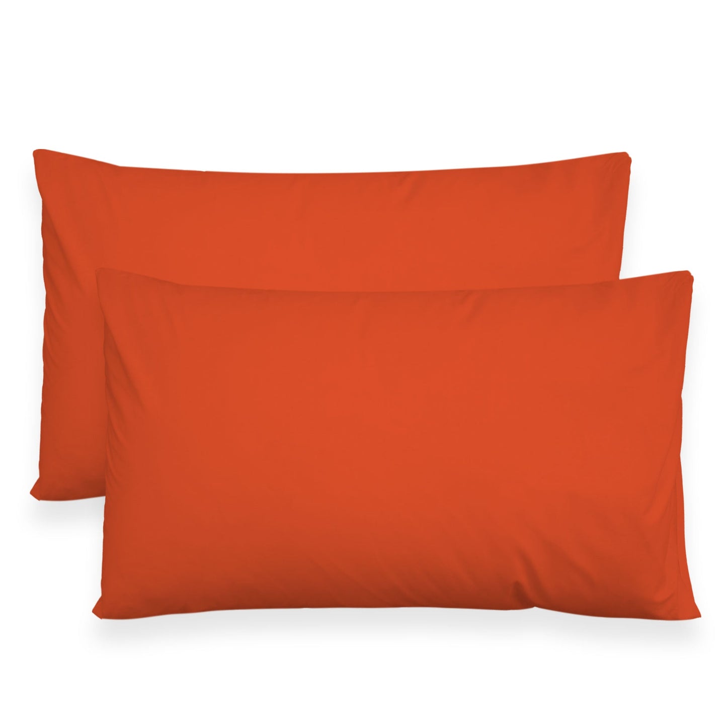 Coppia federe cuscini letto in cotone Copricuscini guanciale in tinta unita 7127