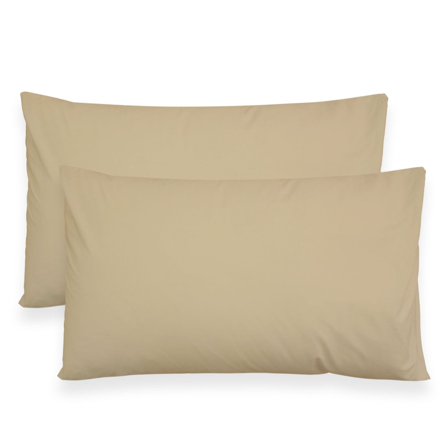 Coppia federe cuscini letto in cotone Copricuscini guanciale in tinta unita 7127