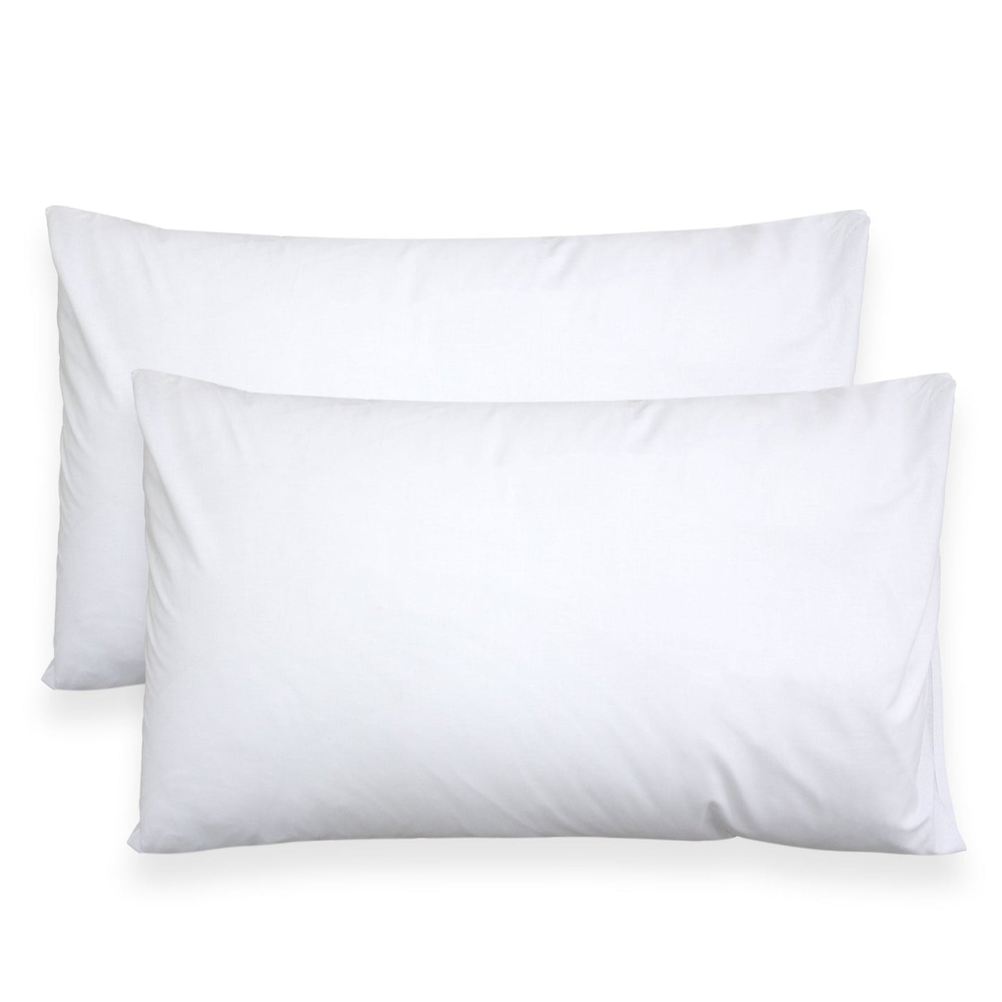 Coppia federe cuscini letto in cotone Copricuscini guanciale in tinta unita 7127